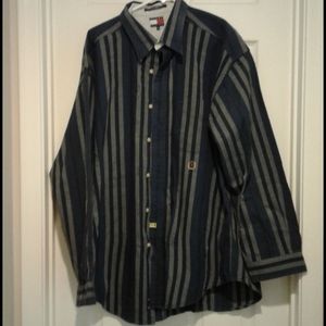 Men's long sleeve button up shirt 100% Cotton